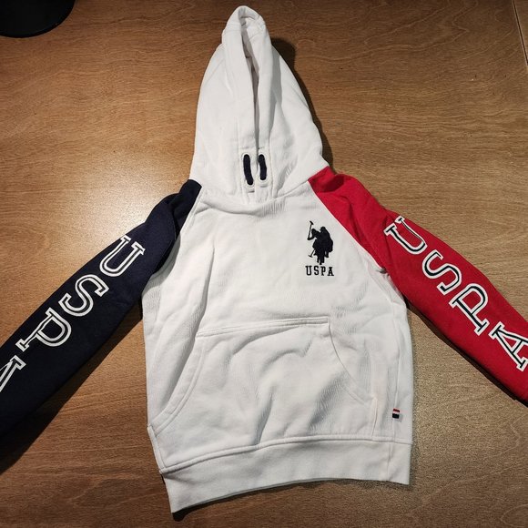 U.S. Polo Assn. BOYS WHITE LOGO HOODIE - Picture 4 of 5